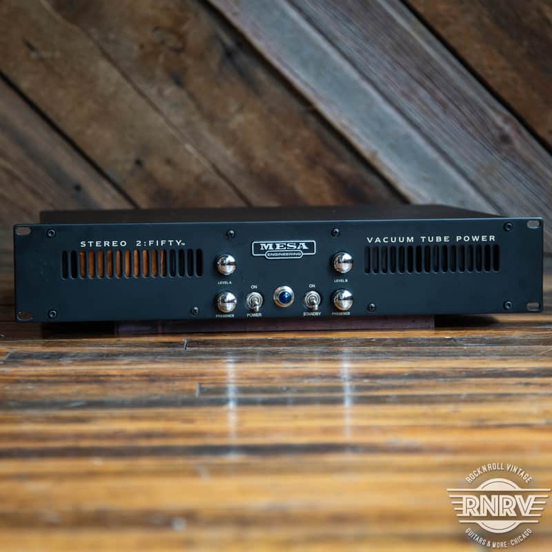 Mesa Boogie Stereo 2:Fifty 2-Channel 50-Watt Power Amplifer 2003 - 2017 - Black image 1