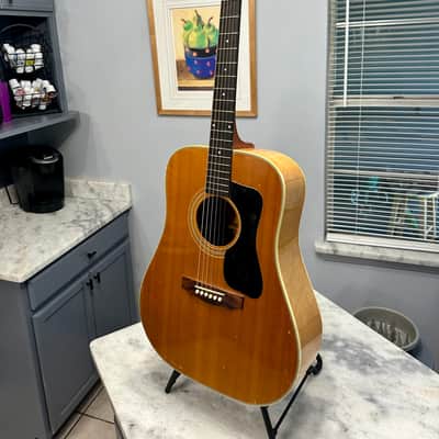 1973 Guild D-44M Solid Maple, Fresh Neck Reset, Bob Colosi Equipped image 3