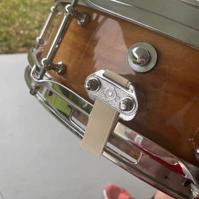 Dunnett/Stanton Moore Spirit of New Orleans snare drum Acacia 14 X 4.5 Unique hardware/adjustable Air vent and Throw-Off image 4