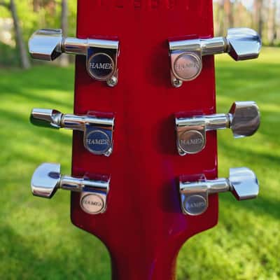 Hamer Sunburst 1992 - Flame Maple Top – Cherry Wine Burst image 12