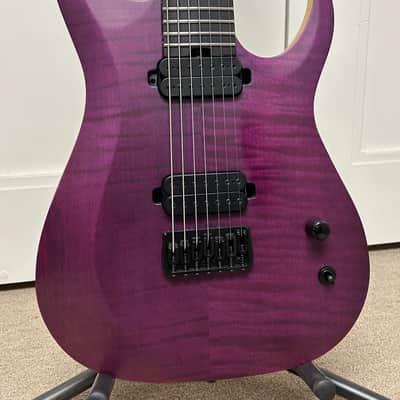 Schecter John Browne Tao-7 Electric Guitar - Satin Transparent Purple image 1