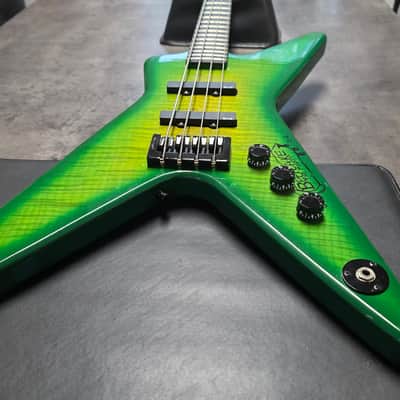 Washburn USA Dime Slime Bass EX GWAR MUSIC VIDEO TOUR STAGE PLAYED Pro Artist Owned Signed D3 Dimebag Darrell Pantera Signature DB2000 American Custom Shop Bass Guitar image 9