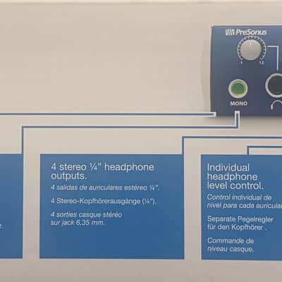 PreSonus HP4 4-Channel Headphone Amplifier — Open Box / Never Used image 5
