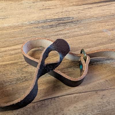 Bobby Lee Sottile Mfg Co Brown Leather Guitar Strap 1950s Great Condition! image 7