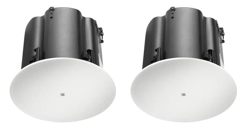 Immagine (2) JBL Control 419CS/T 8" Commercial In-Ceiling Subwoofers 70v Restaurant Subs - 1