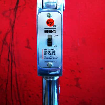 Vintage 1960's Electro-Voice 664 Cardioid Dynamic Microphone Hi Z w cable 666 676 image 5