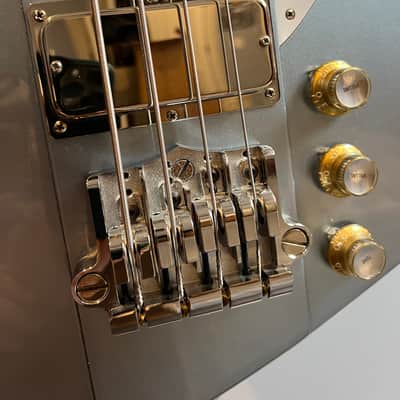 1990 Gibson Thunderbird - Custom Blue Mist Metallic image 4