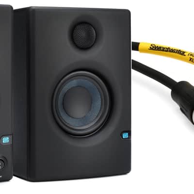 PreSonus Eris E3.5 3.5-inch Powered Studio Monitors  Bundle with Pro Co EXM-1.5 Excellines XLR-XLR Patch Cable - 1.5 foot image 1
