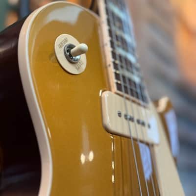 Gibson Les Paul Traditional Pro Split-Coil P-90 Electric Guitar Gold Top w/Case image 6