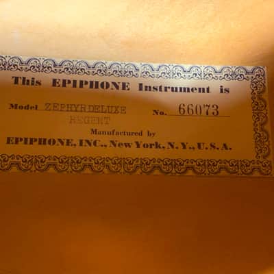 Epiphone Zephyr Deluxe Regent 1953 - Sunburst image 15