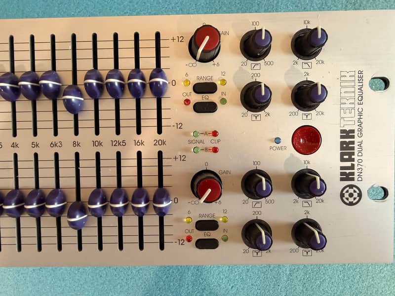 Klark Teknik DN370 Dual 30-Band Graphic Equalizer • Excellent Condition image 1