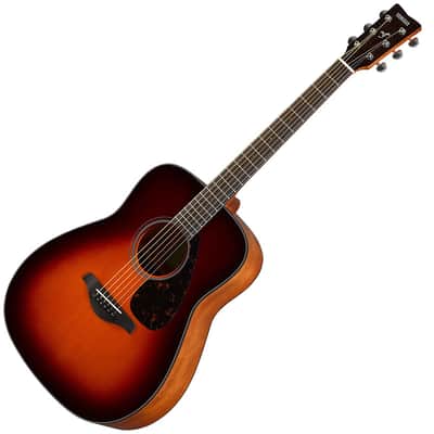 Yamaha FG720S-BL Dreadnought Acoustic Guitar Black | Reverb