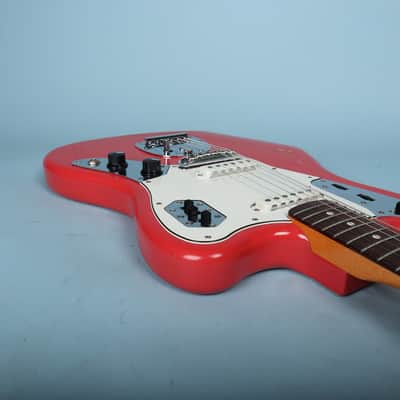 2014 Classic 60s Jaguar Fiesta Red Rosewood Electric Guitar image 13