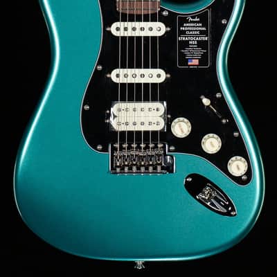 Fender American Professional Classic Stratocaster HSS Rosewood Fingerboard Faded Sherwood Green Metallic (615) image 3