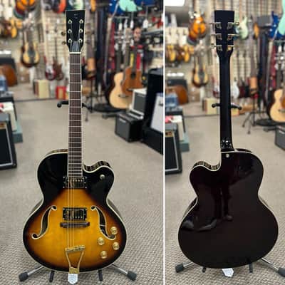 Tanglewood (No Label) Hollow-Body Archtop Electric Guitar Sunburst image 1