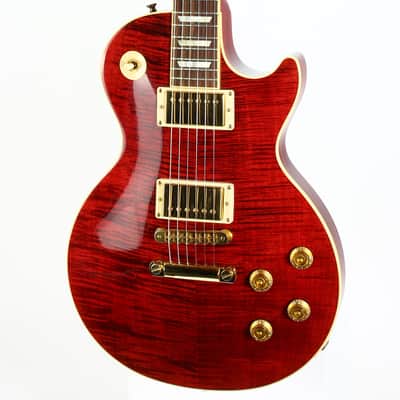 Gibson USA 50s Les Paul Standard Plus 2006 | Black Cherry Flametop Gold Hardware AA Top image 2
