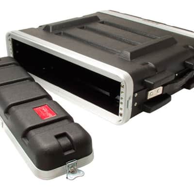 STAGG Light Weight ABS Stackable Black Rack Case For 2 Unit 2U 2 Space image 1