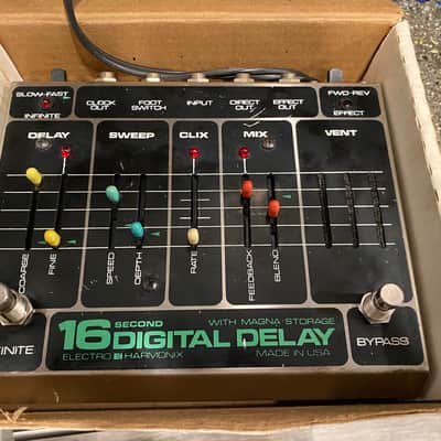Electro-Harmonix 16 Second Digital Delay 1st Issue 1980s - Black & Silver image 1