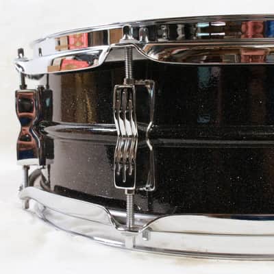 90's-Mid 2000's Ludwig LM404 "Black Galaxy" Acrolite Snare Drum w/ Case, Stand, Sticks, & Practice Pad image 11