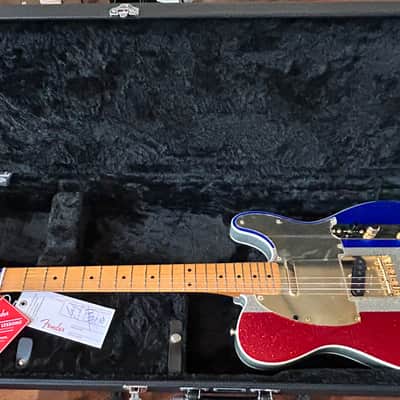 Fender Buck Owens Signature Telecaster 2024 - Red/Silver/Blue Sparkle 7lbs. 15.2oz. #MX24068200 image 1