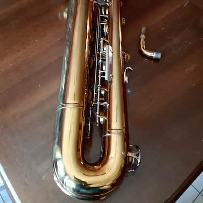Super rare vintage baritone saxophone B&S Blue Label low a from 1980's , moster sound sax !!!!!! image 2
