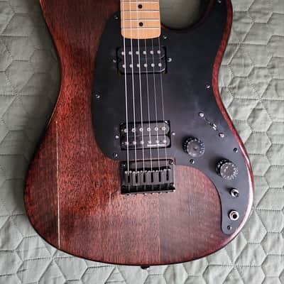 1981 Ibanez Blazer  string thru Brown with gigbag image 1