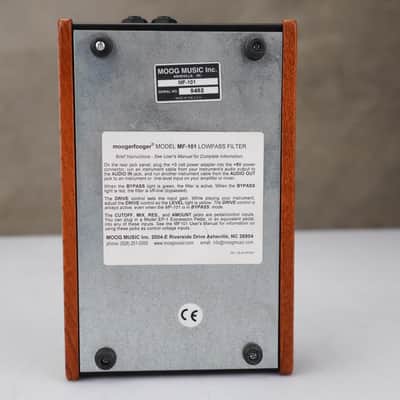 Moog Moogerfooger MF-101 Lowpass Filter Pedal #59177 image 9