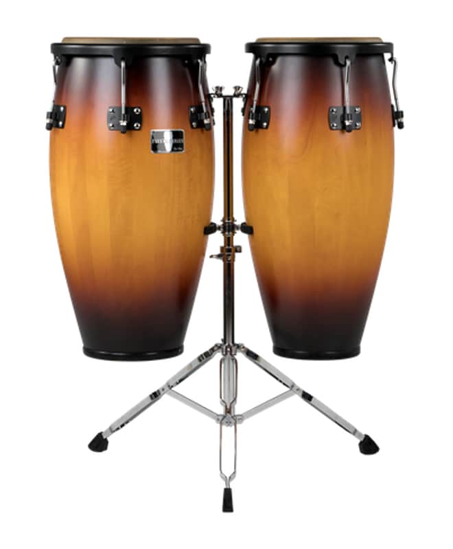 Gon Bops Fiesta Series 11"/12" Sunburst Conga Set Mango Shells with Stand | NEW Authorized Dealer