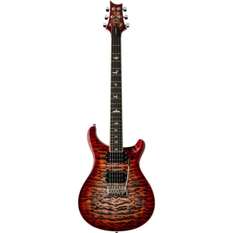 PRS PRS SE Custom 24 08 Quilt Charcoal Cherry Burst 2025 - Quilt Charcoal