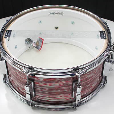 Ludwig Legacy Mahogany 6.5" x 14" Snare Drum w/ VIDEO! Vintage Pink Oyster 3-Ply image 5