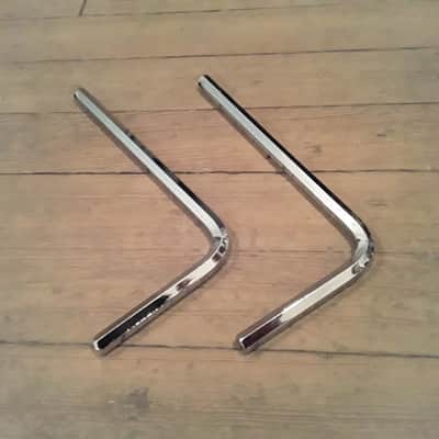Ludwig Vintage Hex Mounting Arm Rods (Pair) - Polished Chrome image 5