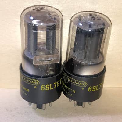 1960's RCA Marked Heintz and Kaufman 6SL7GT ECC35 Tubes - Matched Pair, NOS/NIB, Tested, Matched Codes image 3
