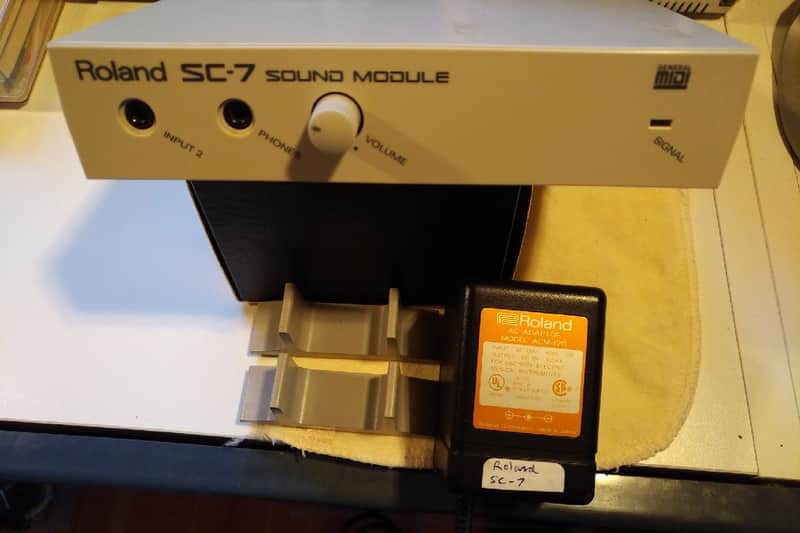Roland SC-7 Sound Canvas 1992 Bone Midi Sound Module image 1