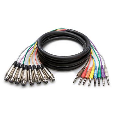 Hosa STX803F STX803F XLR Female to 1/4" TRS Snake - 3 Meter
