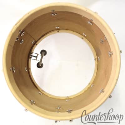 Slingerland 16x16"40s Floor Tom Drum Radio King Engraved White Marine Pearl WMP image 11