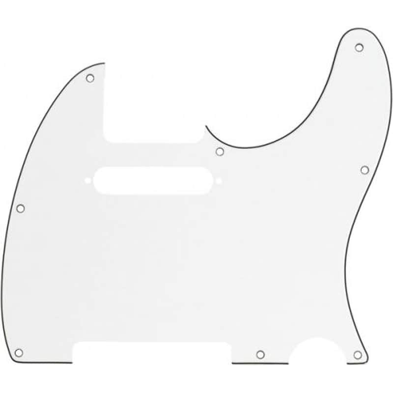 White Pickguard - Fender®, for American Telecaster, 8-hole image 1