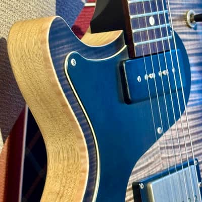 Nik Huber LEFT HANDED  KRAUSTER II “ Custom Shop” KORINA &  Super Flame Top  2016  Charcoal Black image 10