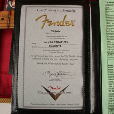 Fender Custom Shop 1956 Stratocaster Journeyman Relic Faded Aged Shell Pink CZ580311 image 13