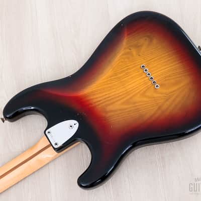 1976 Fender Stratocaster Hardtail Vintage Electric Guitar Sunburst w/ Case image 15