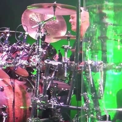 Tris Imboden's, Chicago, "T.I. Monogram" DW - 6.5x14" Custom, Exotic Bubinga-Maple, 10-Lug Snare Drum, w/Case. Signed. 1 of 1! image 2
