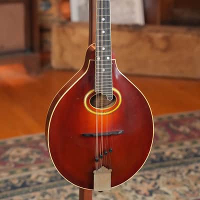 (Used) 1917 Vintage Gibson A-4 Cherry Sunburst Oval-Hole Teardrop A-Style Mandolin #1550 image 4