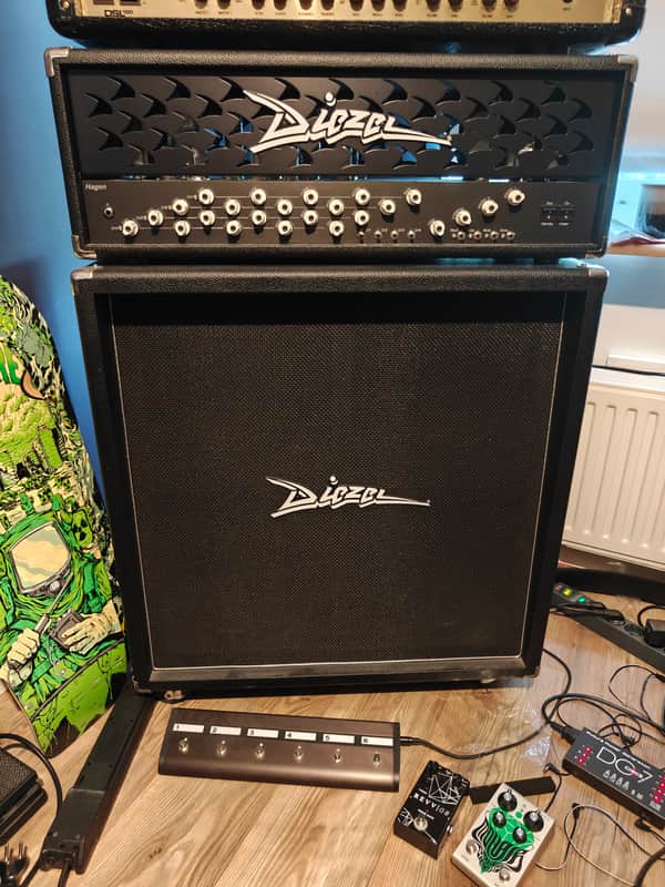 Diezel Hagen 100 watt head with matching 4x12 cab and Columbus midi switcher. image 1