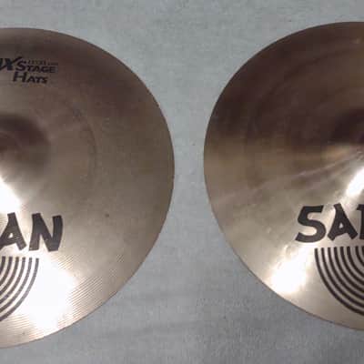 Sabian AAX 13" Stage Hats - Hi-Hat Cymbals (Pair) - Natural image 1
