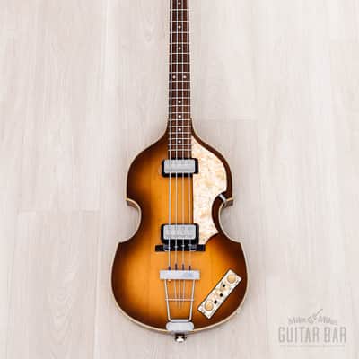 2004 Hofner 500/1 Vintage '63 Violin Beatle Bass Staple Pickup w/ Case, Germany image 2