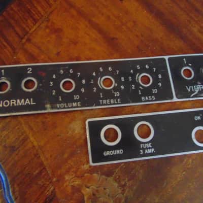 FENDER BANDMASTER 61 FACE PLATES FRONT AND REAR image 2