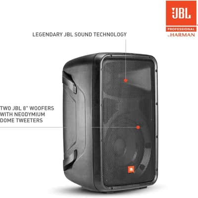 JBL Professional EON208P Portable All-in-One 2-way PA System with 8-Channel Mixer and Bluetooth image 2