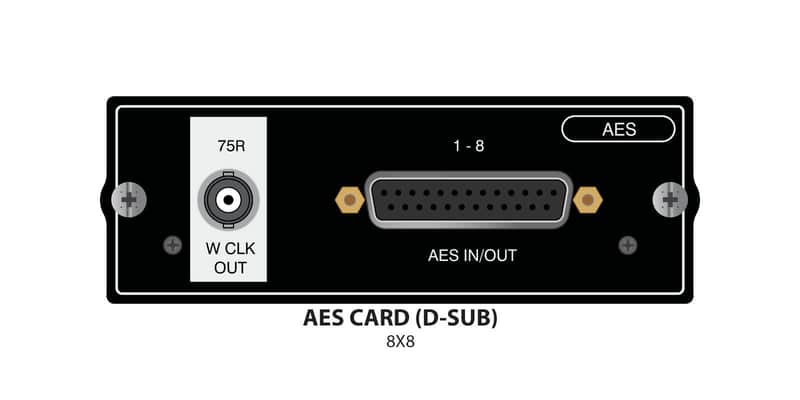 Soundcraft AES/EBU 8x8 D Type Card with Word Clock image 1