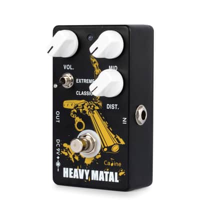 Caline CP-77 Black Heavy Matal Distortion Guitar Effect Pedal image 2