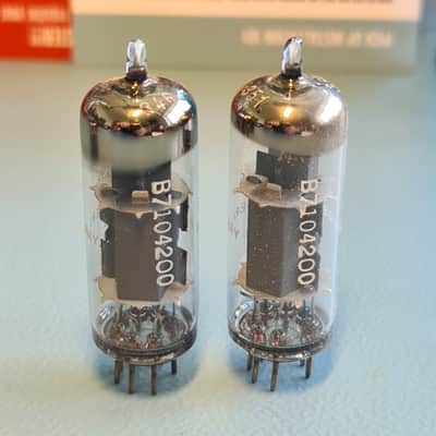 Matched pair 1964 NOS Telefunken EL95, power tubes, Made In Germany image 2