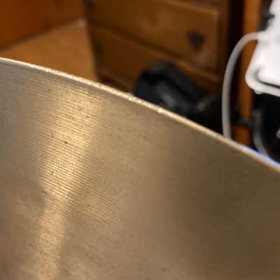 Paiste Sound Creation 14 Dark Heavy Hi Hats Cymbals 1980s                    Vintage 602 hat image 5